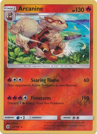 Arcanine - 22/149 - Reverse - Pokemon enkeltkort på Pokemons.dk
