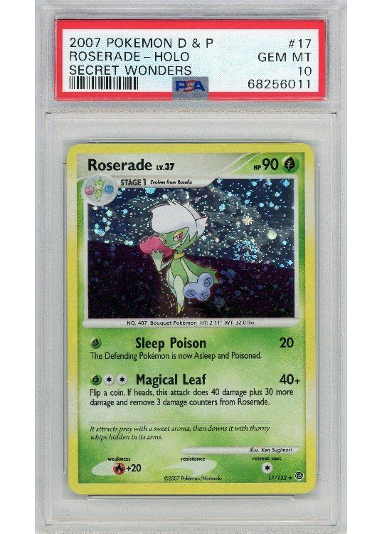 Roserade PSA 10 - Gradede pokemon kort på Pokemons.dk