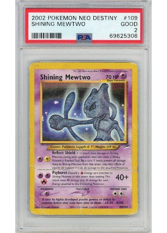 Shining Mewtwo PSA 2 - Gradede pokemon kort p Pokemons.dk Shining Mewtwo PSA 2 - Gradede pokemon kort p Pokemons.dk