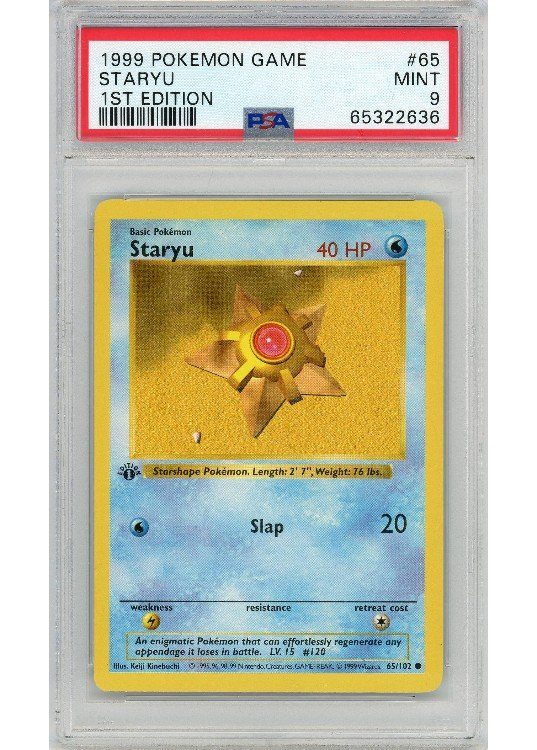staryu pokemon card 1995 151 PokeArtica AI Artwork Custom Card main image 0