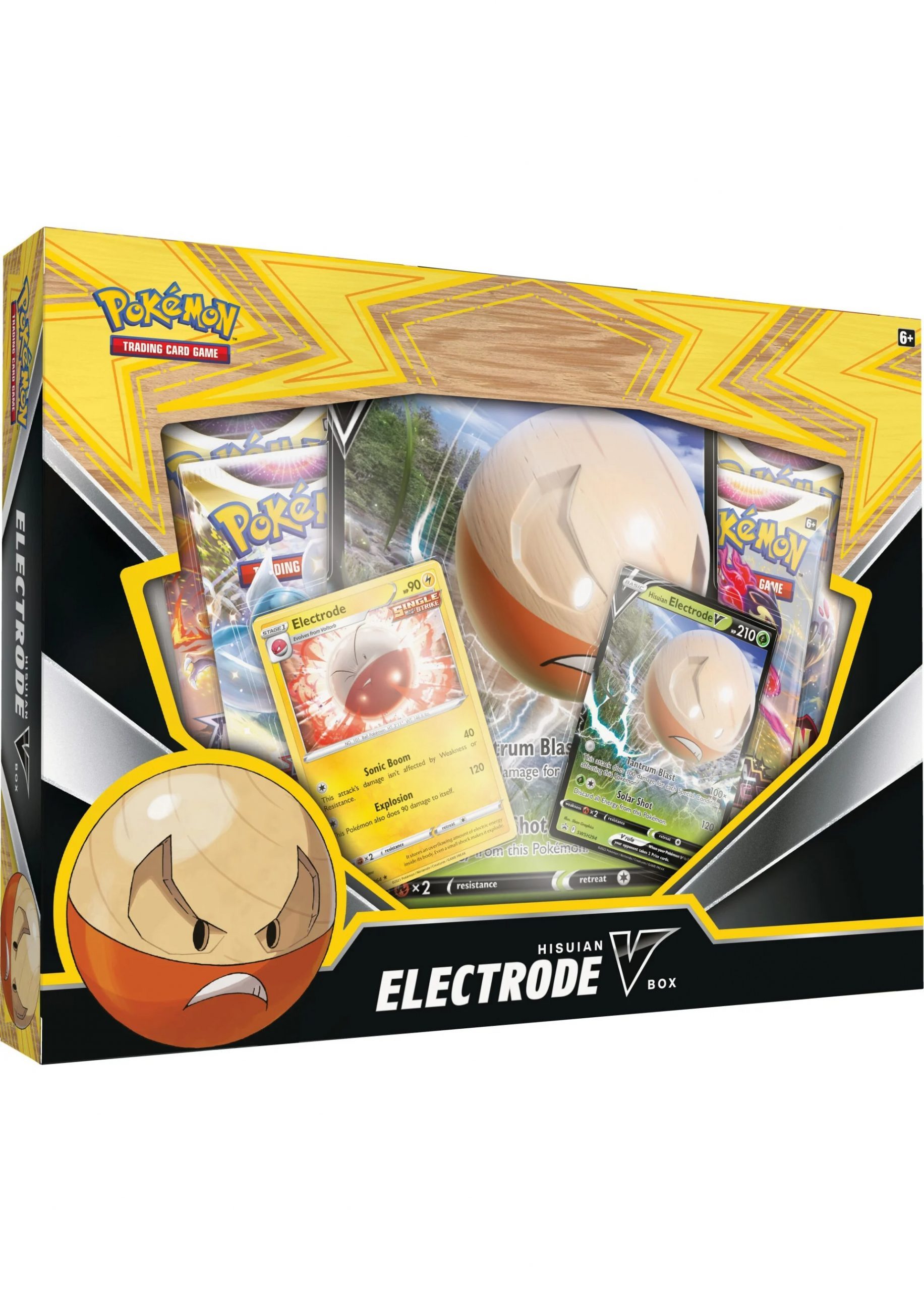 Hisuian Electrode V Box Pokemonkort på Pokemons.dk