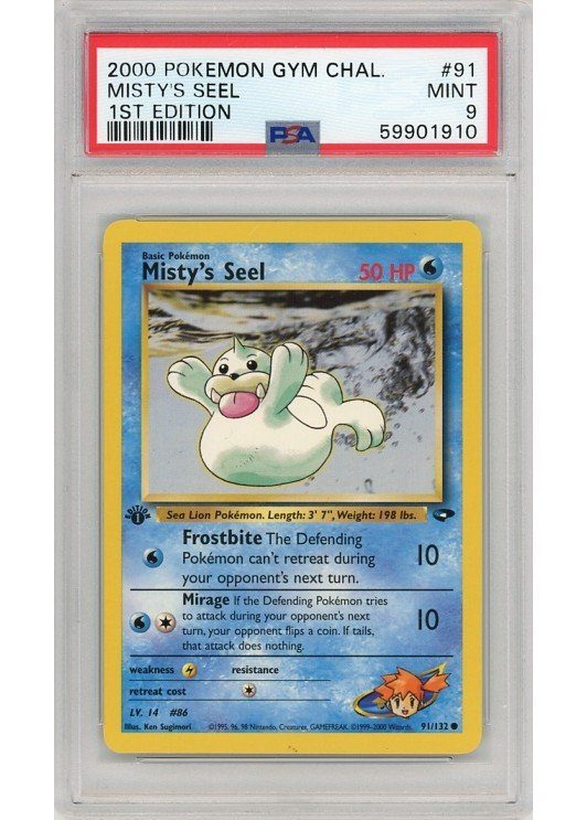 misty's seel pokemon card value Inteleon Illustration Rare Mega Evolution 142/132 PSA 10