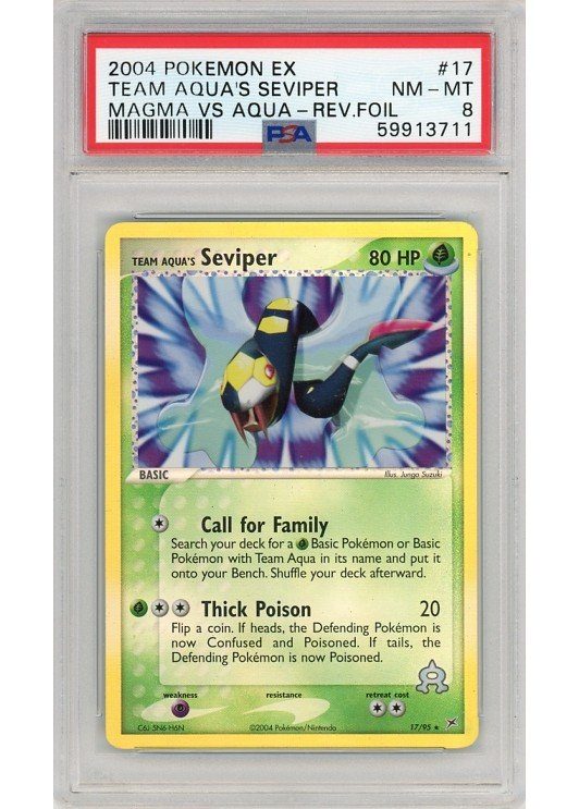 Team Magma's Seviper PSA 8 - Gradede pokemon kort p Pokemons.dk