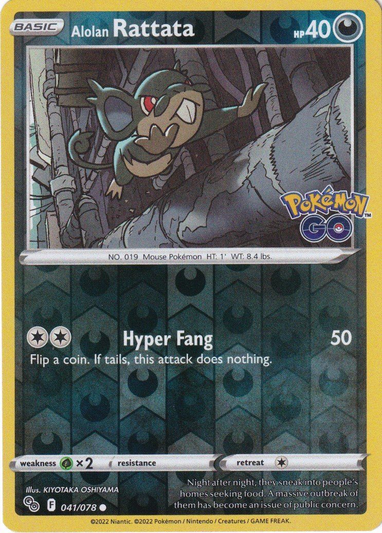 Alolan Rattata - 41/078 - Reverse - Pokemon enkeltkort fra SWSH Pokemon ...