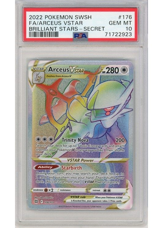 Arceus VSTAR PSA 10 - Gradede pokemon kort p Pokemons.dk