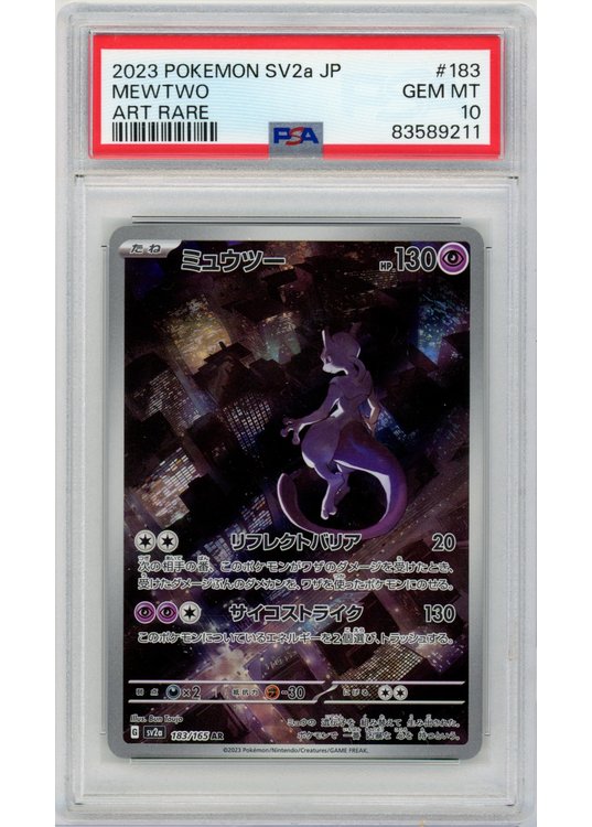 Mewtwo PSA 10 - Gradede pokemon kort på Pokemons.dk