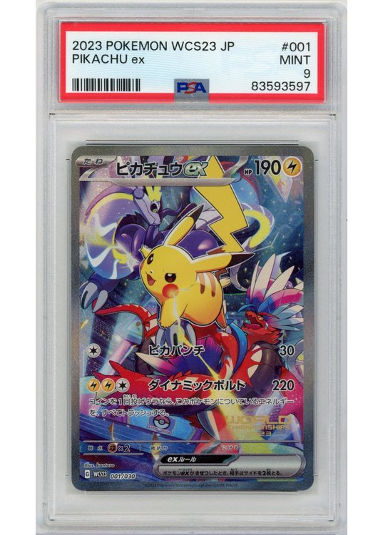 Pikachu ex PSA 9 - Gradede pokemon kort på Pokemons.dk
