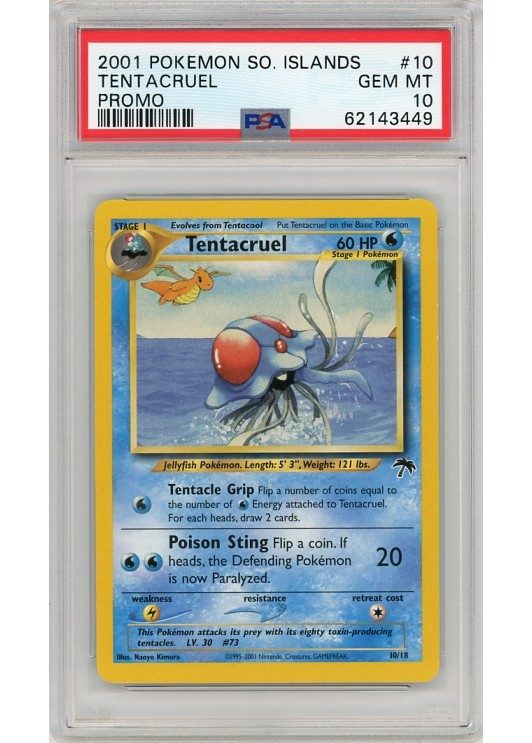 Tentacruel PSA 10 - Gradede pokemon kort p Pokemons.dk