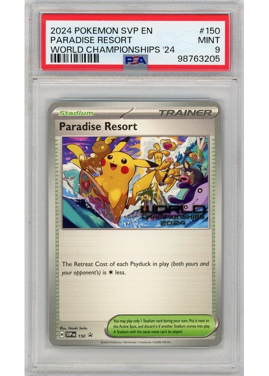 Paradise Resort PSA 9 - Gradede pokemon kort på Pokemons.dk