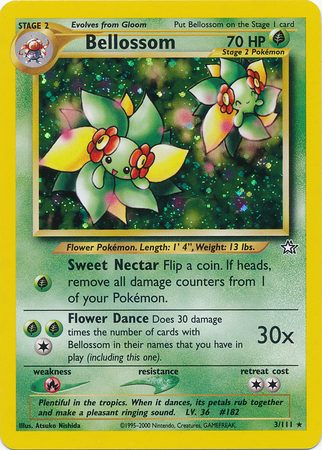 Bellosom 英語版 3/111 Bellossom - 3/111 (Holo) - Pokemon enkeltkort fra Neo Genesis