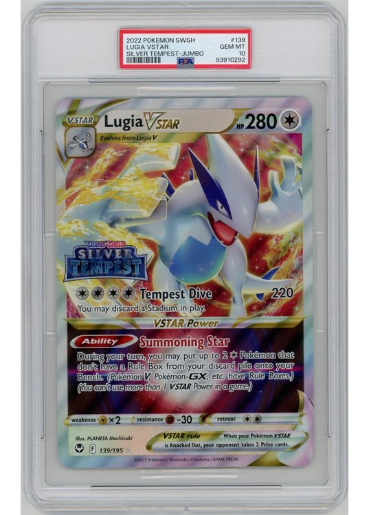 ポケモンカードゲーム LUGIA V/VSTAR PSA10 Lugia VSTAR PSA 10 - Gradede pokemon kort på Pokemons.dk