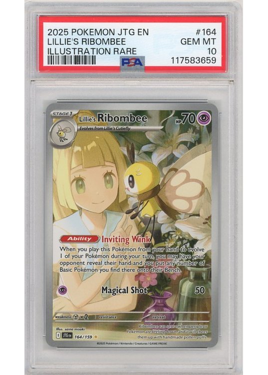 Lillie´s Ribombee PSA 10 - Gradede pokemon kort på Pokemons.dk