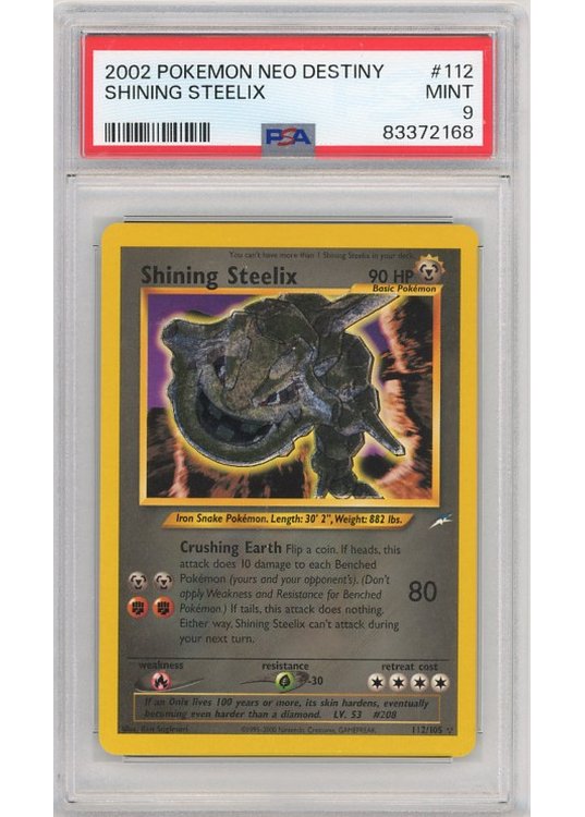 shiny steelix pokemon card Shining Preserved in a tamper 15/111 Steelix Near Mint Holo
