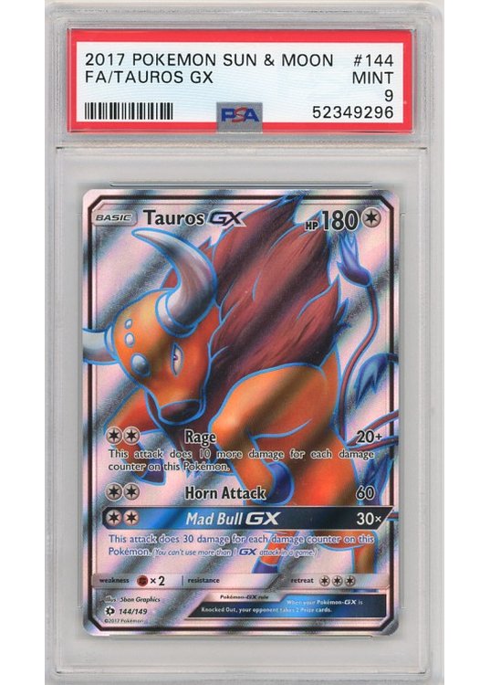 tauros pokemon card gx Pokemon TCG - Tauros GX Sun & Moon Full Art Holo Card 100/149 main image 0