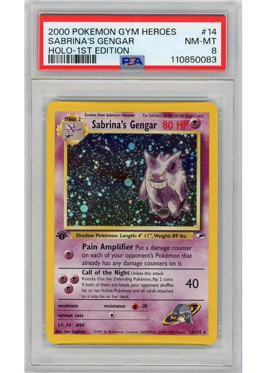 Sabrina's Gengar PSA 8 - Gradede pokemon kort p Pokemons.dk Sabrina's Gengar PSA 8 - Gradede pokemon kort p Pokemons.dk