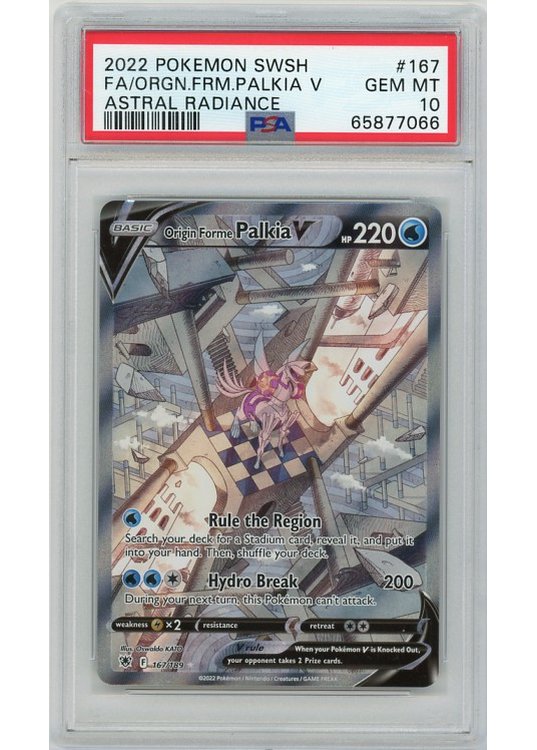 Origin Form Palkia V PSA 10 - Gradede pokemon kort på Pokemons.dk