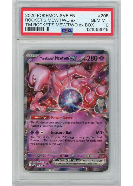 Team Rocket's Mewtwo ex PSA 10 - Gradede pokemon kort på Pokemons.dk