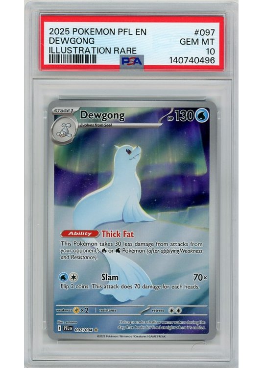 Dewgong PSA 10 - Gradede pokemon kort på Pokemons.dk