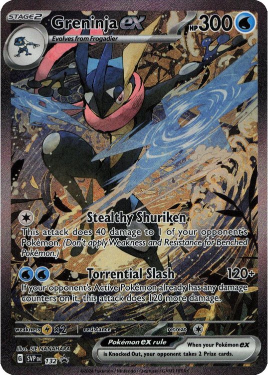 Greninja ex - SVP132 - Pokemon promokort på Pokemons.dk