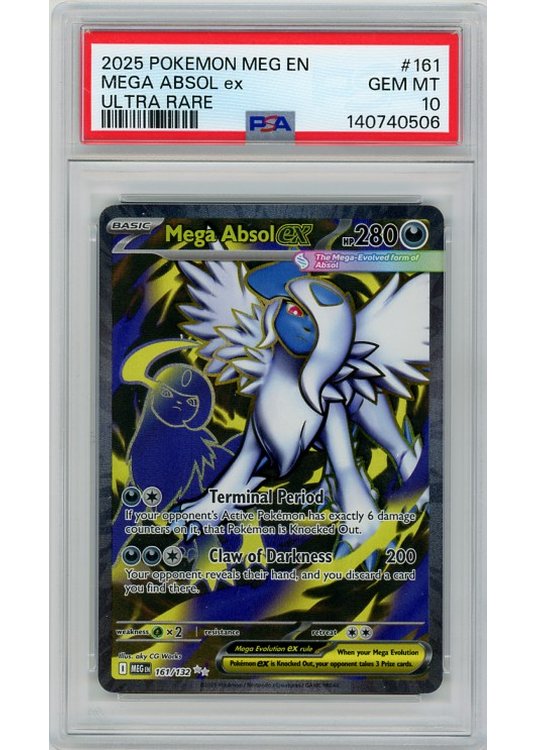 Mega Absol ex PSA 10 - Gradede pokemon kort på Pokemons.dk