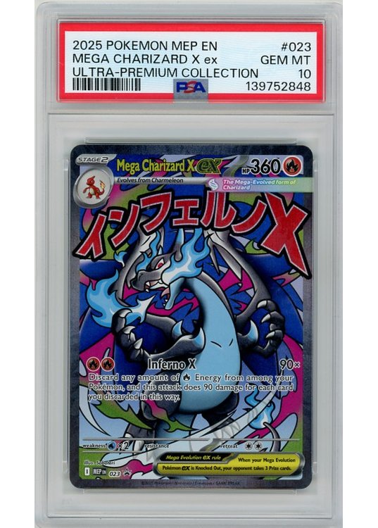 Mega Charizard X ex PSA 10 - Gradede pokemon kort på Pokemons.dk