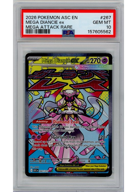 Mega Diancie ex PSA 10 - Gradede pokemon kort på Pokemons.dk